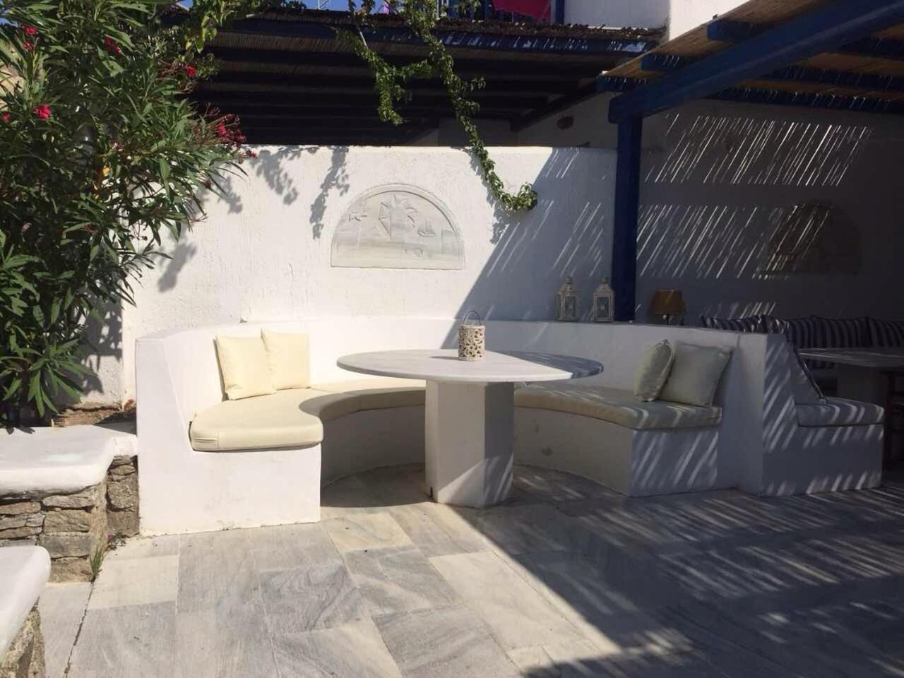 Villa Mykonian House With Shared Pool Ornos  Exterior foto