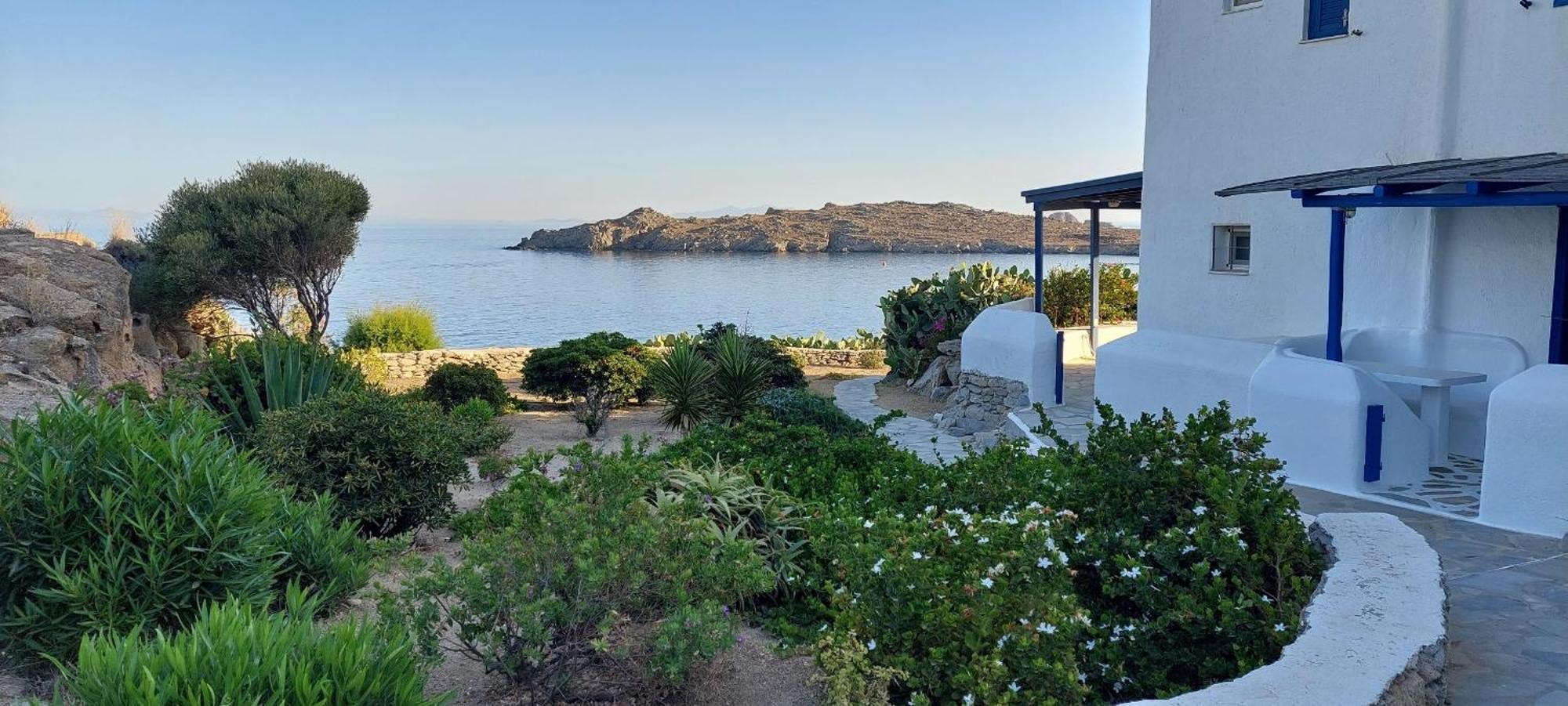 Villa Mykonian House With Shared Pool Ornos  Exterior foto